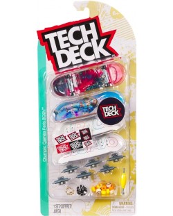 Set de skateboard-uri pentru degete Tech Deck - Giraul Gustavo, Paris 2024, 4 buc