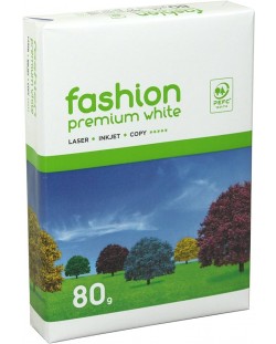 Hârtie pentru copiat Clairefontaine - Fashion Premium, A4, 80 g/m2, 500 coli, alb