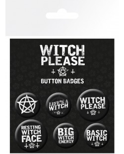 Set insigne GB eye Humor: Witch Please - Basic Witch