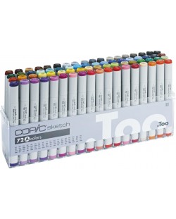 Set de markere Too Copic Sketch - A colors, 72 de culori