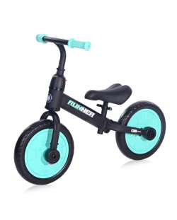Bicicleta de echilibru Lorelli - Runner 2 in 1, Black & Turquoise