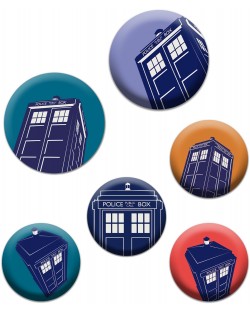 ABYstyle Television: Doctor Who - Set de insigne pentru Tardis