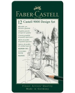 Set de creioane Faber-Castell 9000 - 12 culori