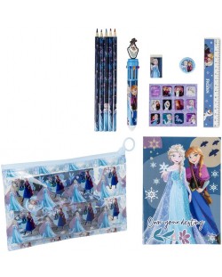 Set rechizite școlare Cerda Frozen - În penar transparent