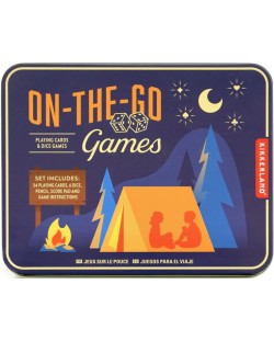 Set de jocuri în cutie metalică Jocuri de camping
