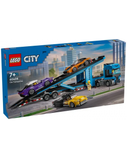 Constructor LEGO City - Camion transportor de mașini sport (60408)