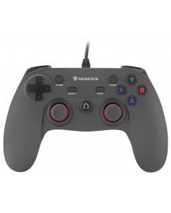 Controller Genesis - P65, за PC/PS3, cu fir, negru	