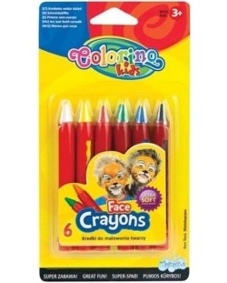 Set pasteluri pentru fata Colorino Kids - 6 culori