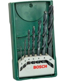 Set de burghie Bosch - Mini X-Line, 7 piese
