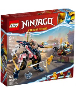 Constructor LEGO Ninjago - Robot transformator și motocicleta de curse (71792)