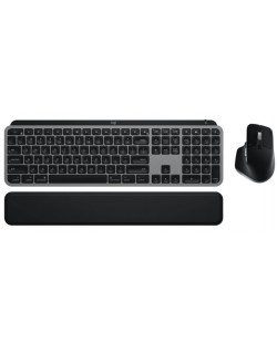 Kit mouse și tastatură Logitech - MX Keys S Combo for Mac, wireless, gri