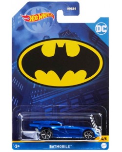 Mașină Hot Wheels DC Batman, 1:64,  sortiment 