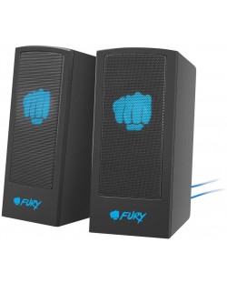 Sistem audio Fury - Speaker, 2 броя, 2.0, negru