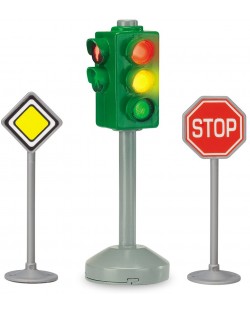 Set Dickie Toys - Semafor cu indicatoare rutiere