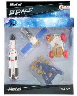 Set de joaca Toi Toys - Cosmos, cu 5 figurine metalice, sortiment