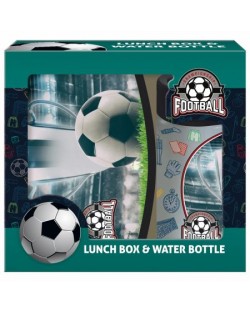 Derform Football 18 set de sticlă și cutie pentru alimente