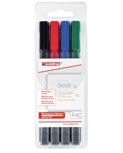 Set de markere pentru tablă albă Edding 361 - 4 culori