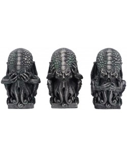 Set de figurine Nemesis Now Books: Cthulhu - Three Wise Cthulhu, 7 cm