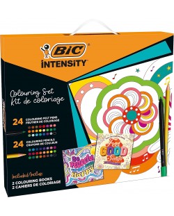 Set de colorat BIC Intensity - 50 piese