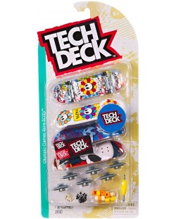 Set de skateboard-uri pentru degete Tech Deck - Papa Sora, Paris 2024, 4 buc