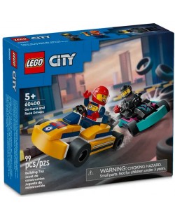 Constructor LEGO City Great Vehicles - Mașini de karting și curse (60400)