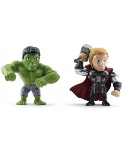 Set Figurine Metals Die Cast Marvel - Thor & Hulk