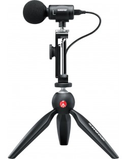Microfon Shure - MV88+, Kit streaming, negru	