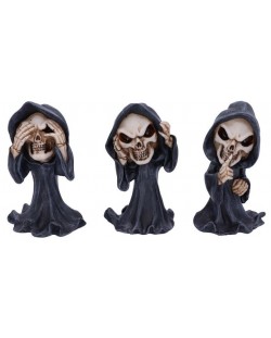 Set de statuete Nemesis Now Adult: Humor - Three Wise Reapers, 11 cm