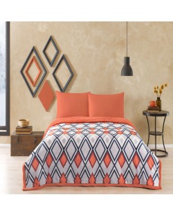 Set de dormitor cu pătură TAC - Harlow, portocaliu