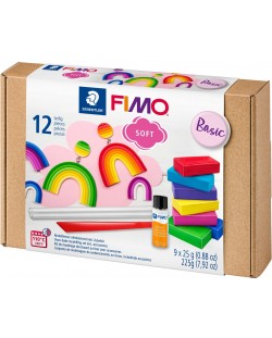 Set de lut Staedtler Fimo Soft - Basic, 12 piese