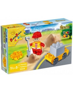 Constructor BanBao Young Ones - Construction Worker, 4 pieces