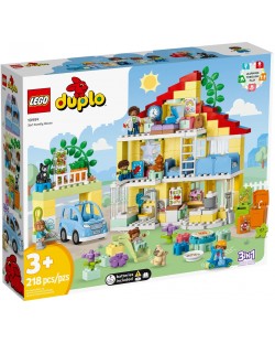 Constructor LEGO Duplo - Casa de familie 3 în 1 (10994)