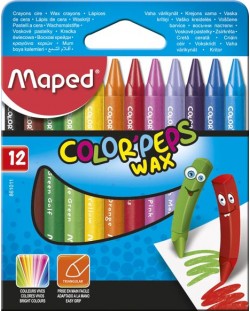 Set vopsele pastelate Maped Color Peps, 12 culori