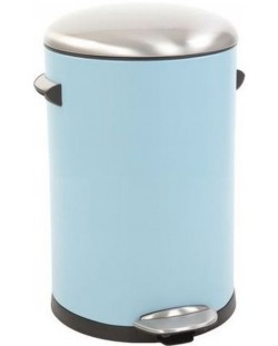 Coș de gunoi EKO Europe - Belle Deluxe, 12 L, albastru deschis