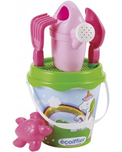 Kit de nisip  Ecoiffier Summer - Cutie de instrumente, unicorn