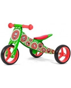Bicicleta de echilibru Milly Mally - Jake, 2in1, Pepene rosu