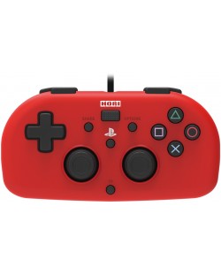 Controller Hori - Wired Mini Gamepad, червен (PS4)