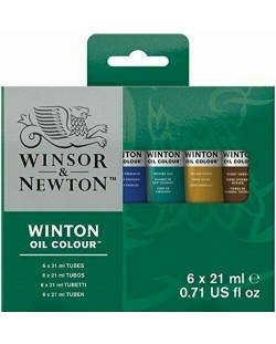 Set de vopsele de ulei Winsor & Newton Winton - 6 culori, 21 ml