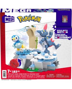 Constructor Mega Pokémon - Aventurile cu Piplup și Sneasels în zăpadă