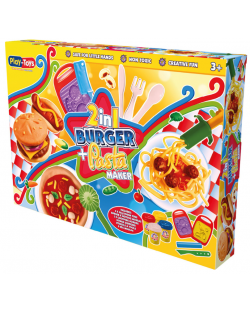 Kit cu model Play-Toys -Fă-ți un burger și paste