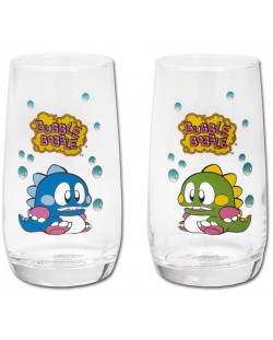 Set de pahare de apă  ItemLab Games: Bubble Bobble - Bub and Bob