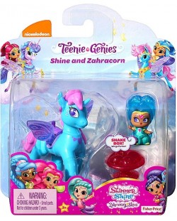 Set Fisher Price Shimmer & Shine - Papusa si unicorn Shine & Zahracorn