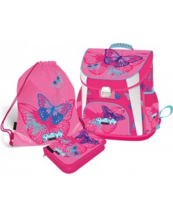 Lizzy Card Pink Butterfly Pink Butterfly Set 3 in 1