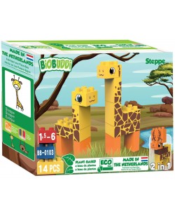 constructor 2 în 1 BioBuddi - Girafă, 14 părți