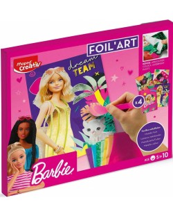 Set creativ Maped Creativ Barbie - Aplicații cu folie