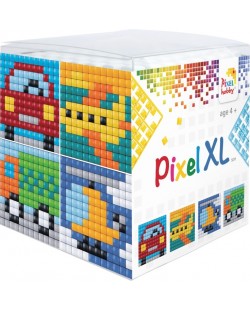 Kit creativ cu pixeli Pixelhobby - XL, Cub, vehicule