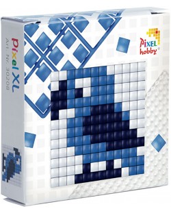 Set creativ cu pixeli Pixelhobby - XL, Papagal