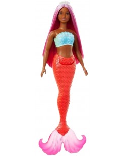Păpuşă Mattel Barbie - Sirenă cu păr roz
