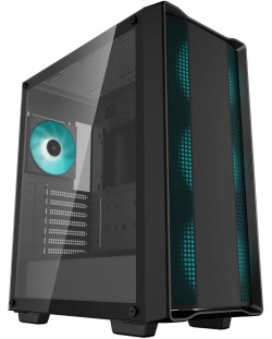 Carcasă DeepCool - CC560 v2, turn mijlociu, negru/transparent