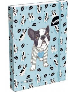 Cutie cu elastic Lizzy Card We Love Dogs Woof - A4